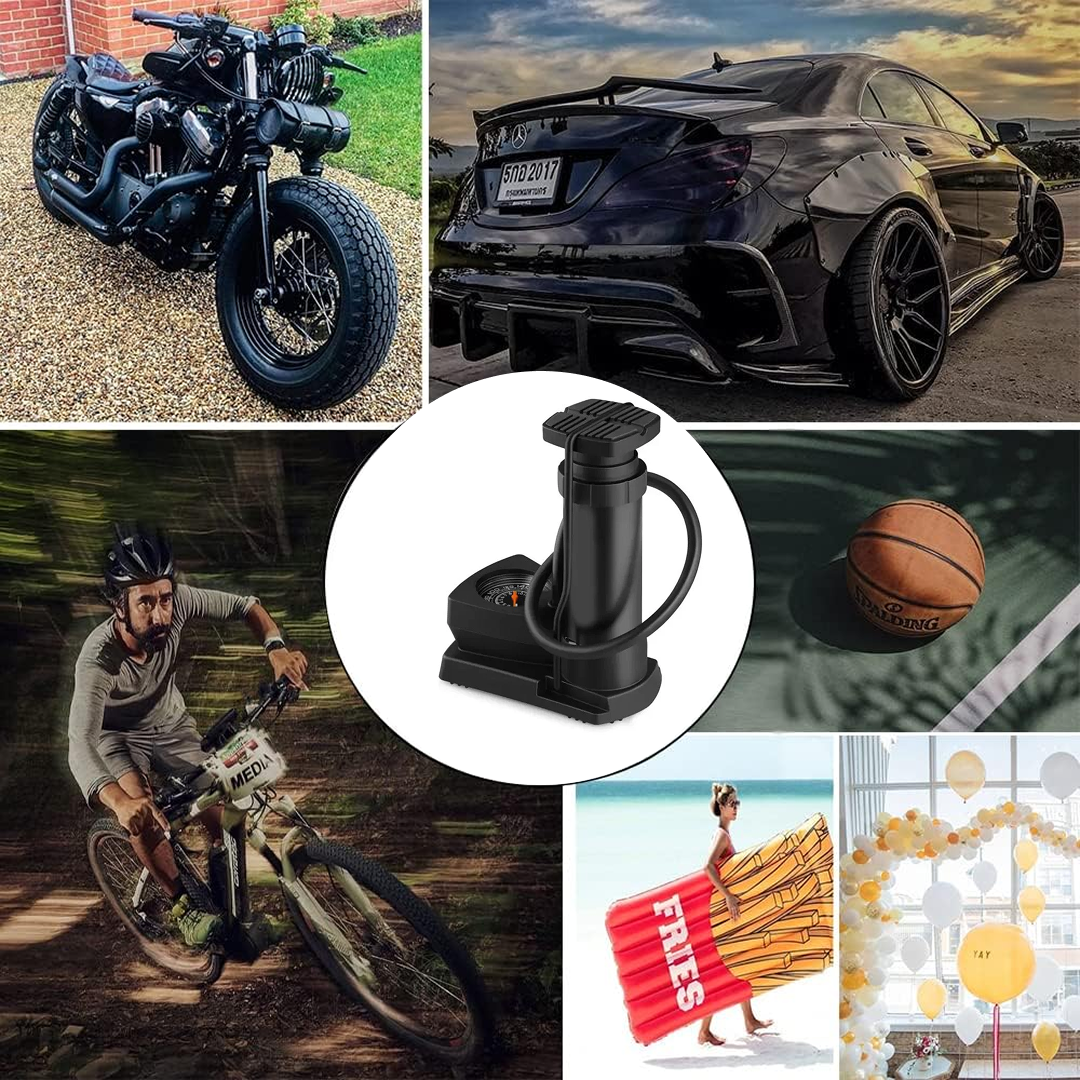 20516.png Mini Foot Pump Inflator For Bike and car - Image 1
