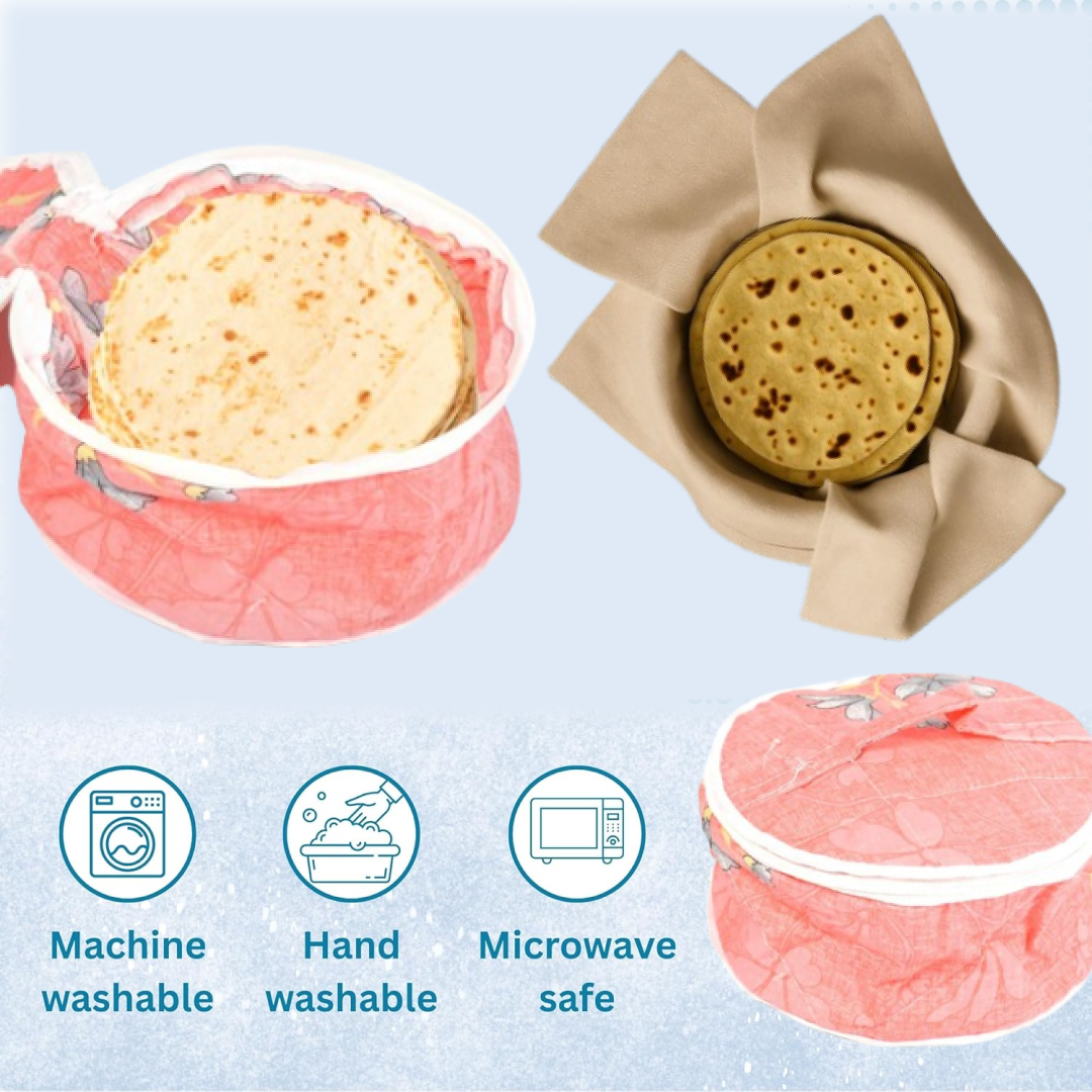 20532.png Hot Chapatti Washable Cotton Cloth Casserole Box - Image 1