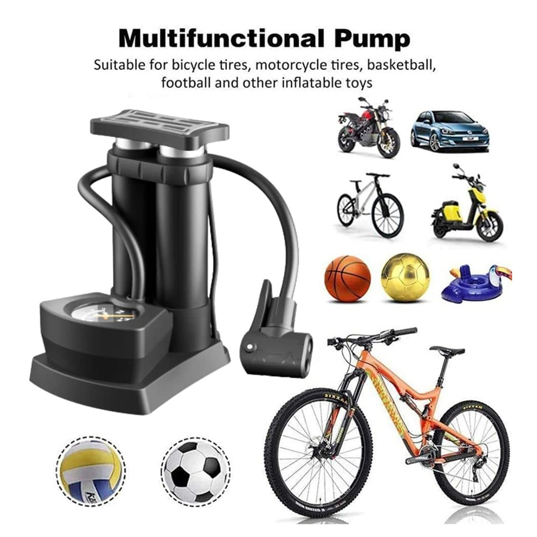 20536.png Portable Mini Bike Pump with Gauge - Image 1