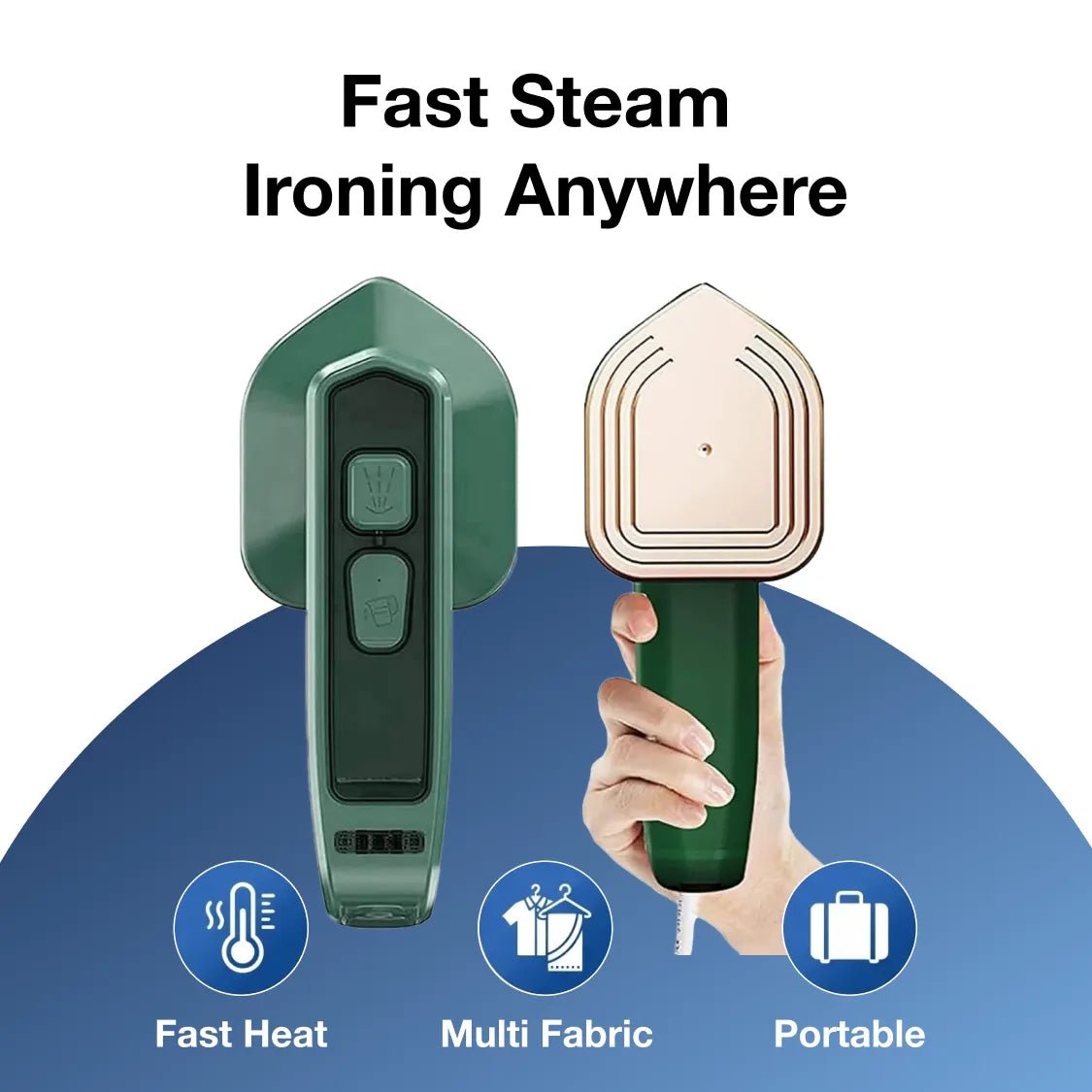 23-1.jpg Mini Steamer & Iron: 2-in-1 Portable Travel Friendly - Image 1