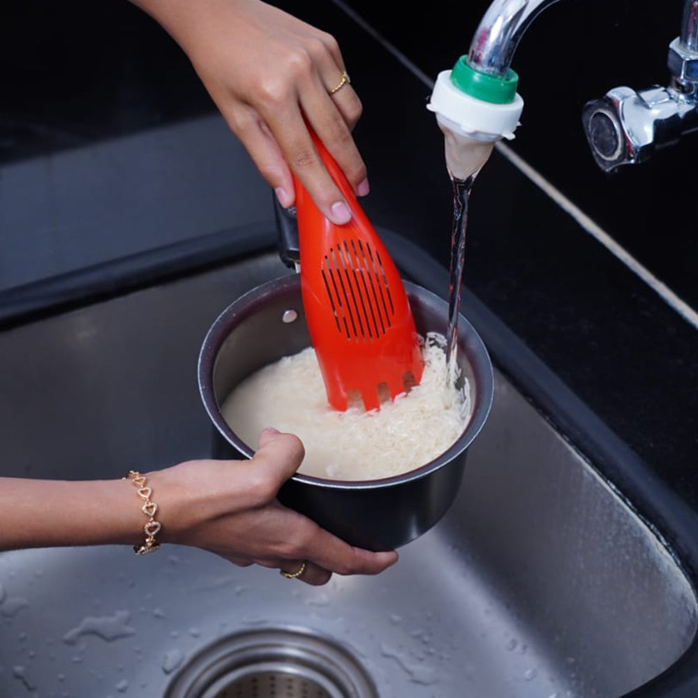 23093.jpg Rice Sieve Washer Practical Rice Strainer Spoon - Image 1