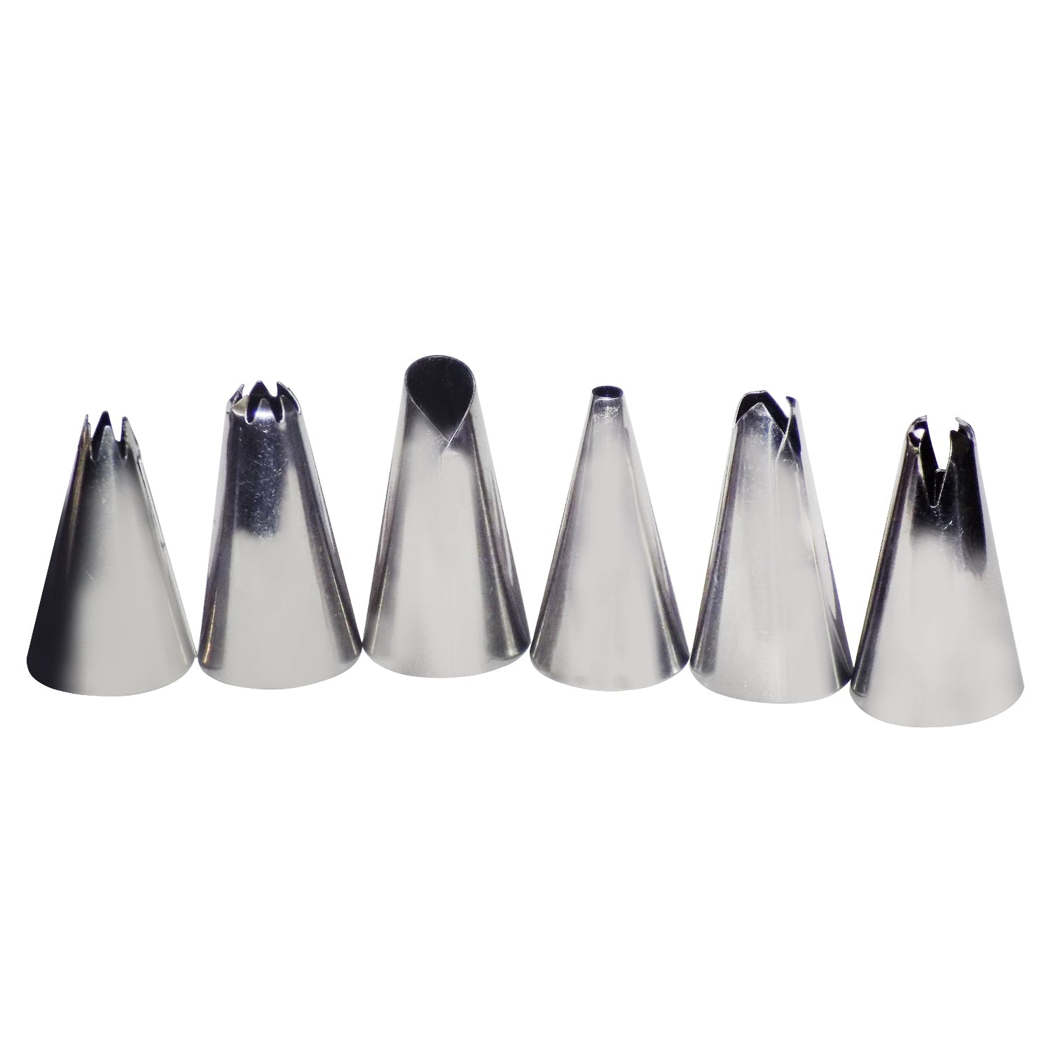 251706.jpg Cake Decorating Stainless Steel Nozzle (6pcs) - Image 1