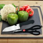 Stainless Kitchen Tool Set – Butcher Knife, Standard Knife, Peeler & Scissor (4 Pcs)