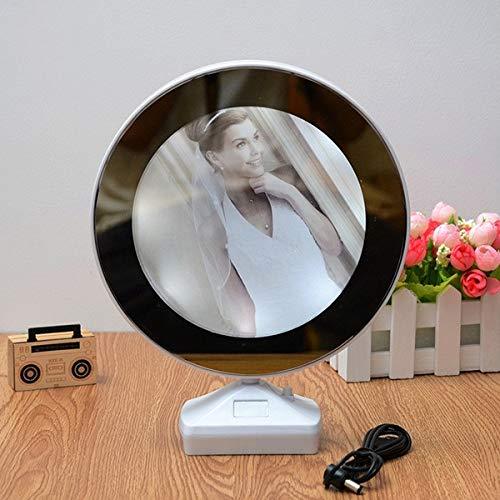 2_39049a7c-7b7d-40c8-9fd5-ff43efb4895a.jpg Plastic 2 in 1 Mirror Come Photo Frame with Led Light - Image 1