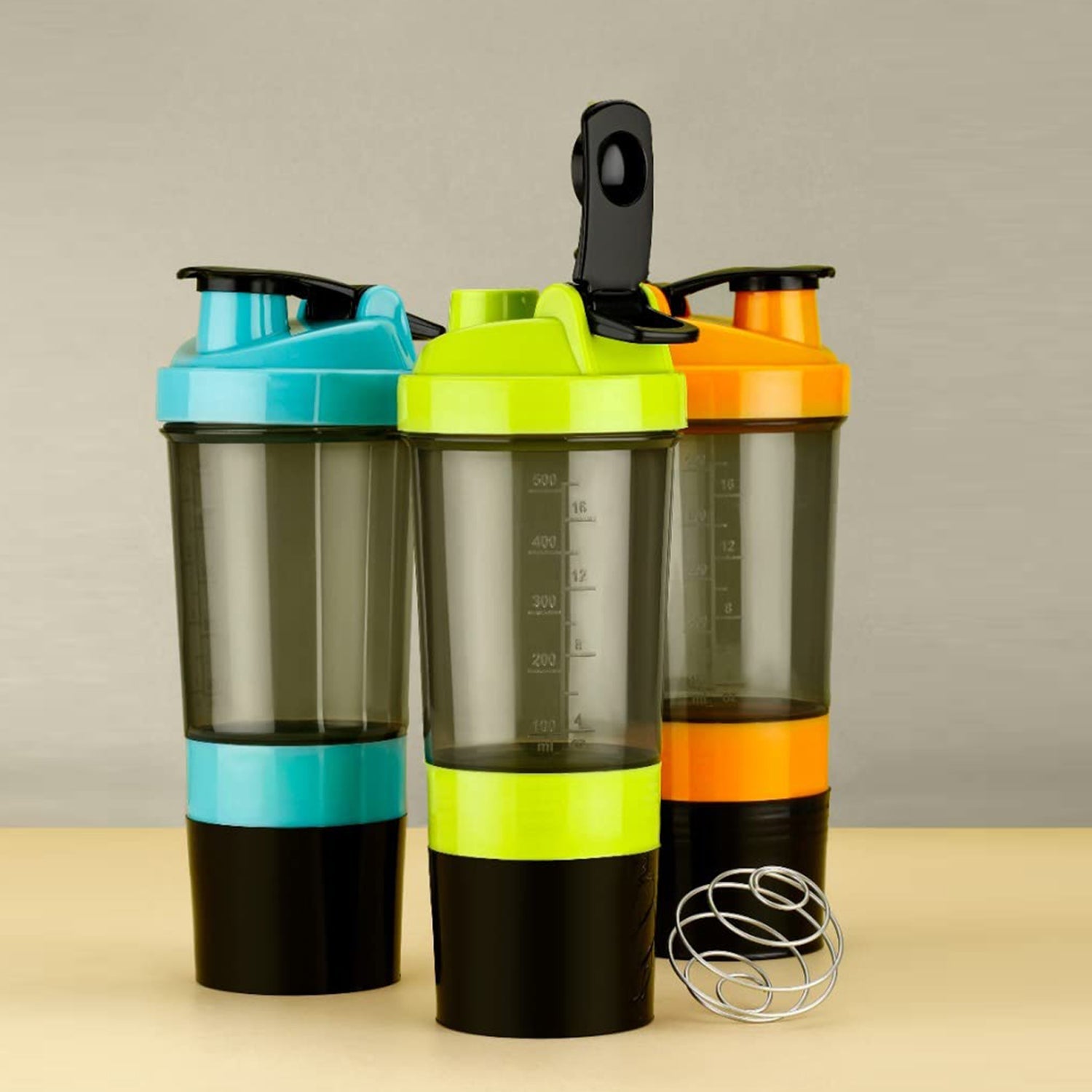 2_67da5872-bae9-49dd-81c1-08d4285c2dd2.jpg Gym Shaker Bottle & shakers for Protein Shake (1 Pc) - Image 1