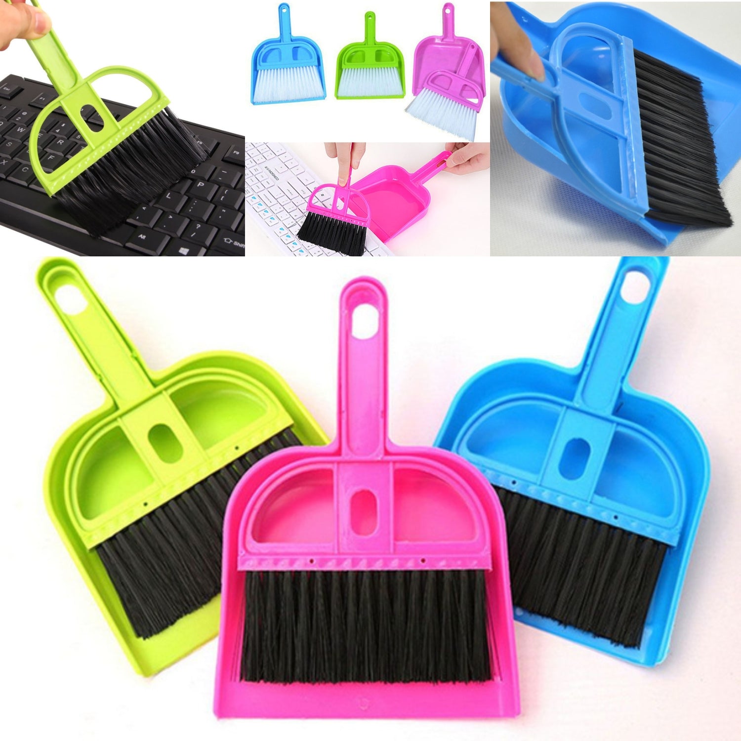 2_9119ccf3-97e5-4fba-8026-ca3dff42eb3a.jpg Mini Dustpan with Brush Broom Set for Multipurpose Cleaning, Supdi - 2 pcs - Image 1