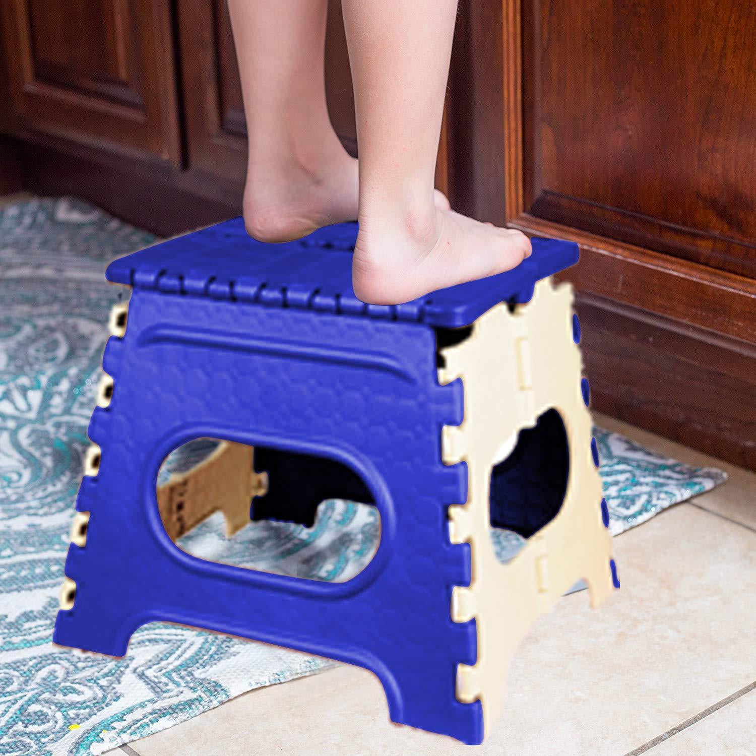 2_d097d632-902f-4ca1-af40-c7f8bbb84b01.jpg Folding Step Stool for Adults & Kids (1Pc, 12 Inch) - Image 1