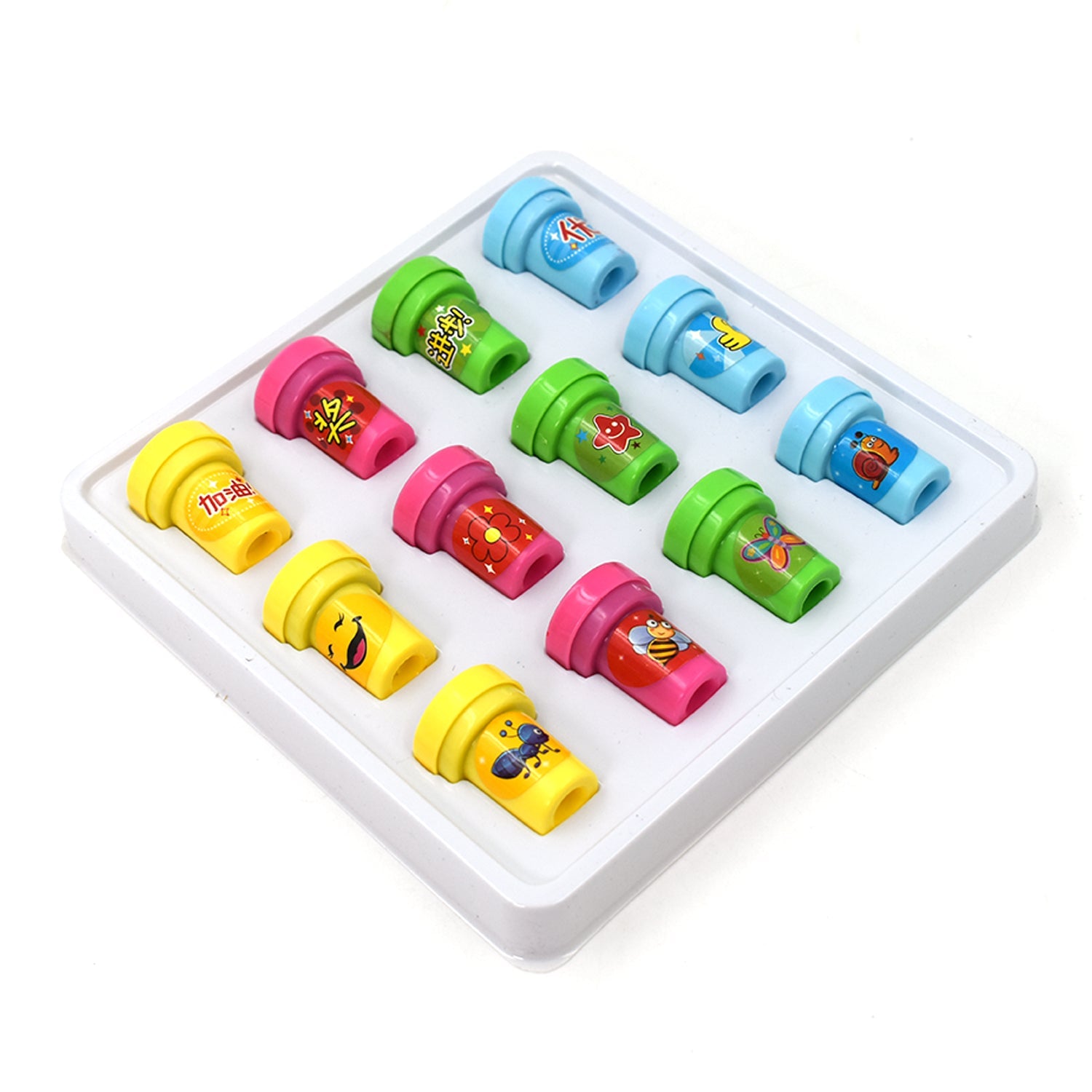 2image_0ac98f7a-b5d7-4bce-85bb-b93166b5c0e8.jpg Stamp Set for Kids – 12 Pc Creative Stamp Pack for Play & Learning Activities - Image 1