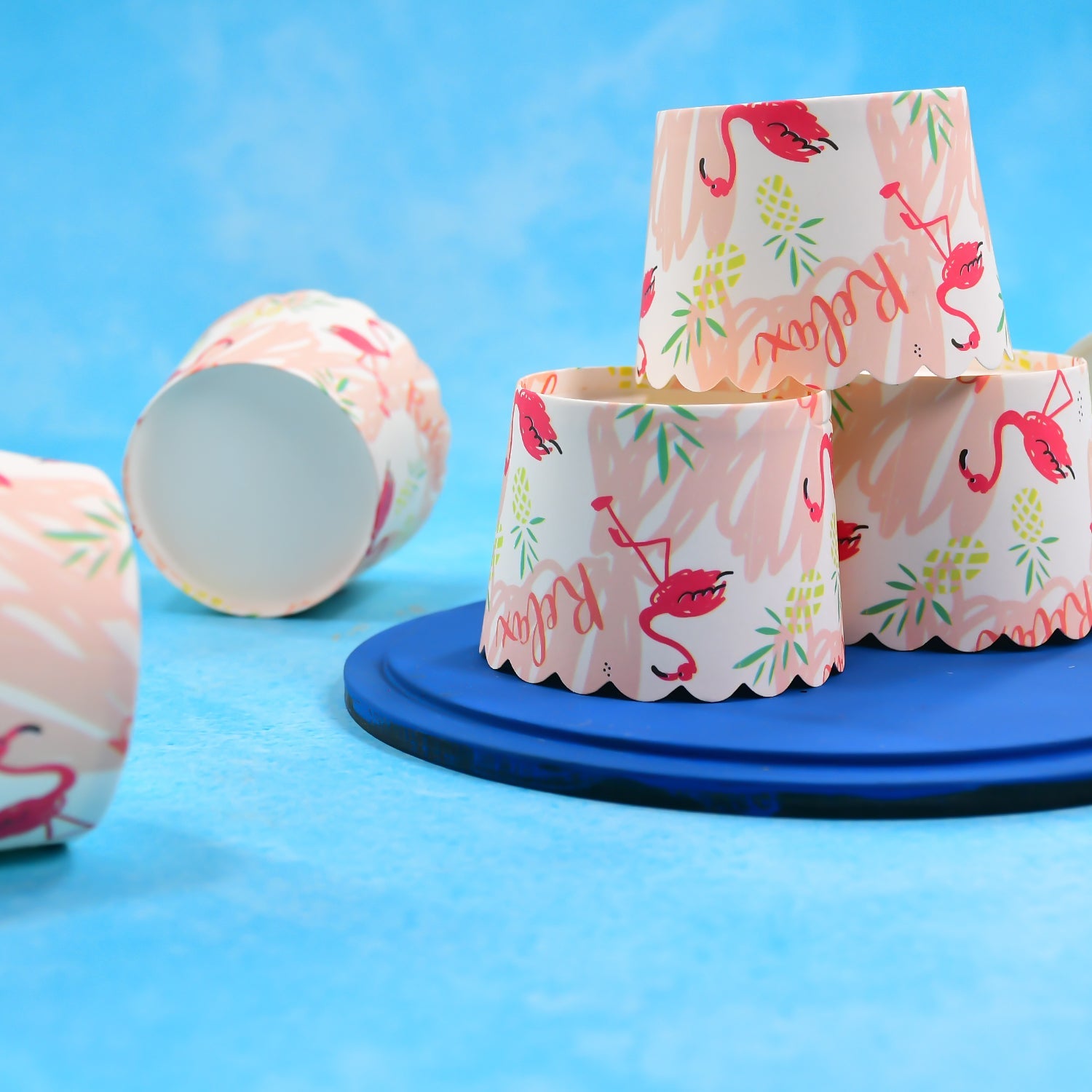2image_347954b9-0d4f-462e-96c4-5a2178228e5e.jpg Multi Color Printed Disposable Paper Cups for Tea / Coffee (25 Pcs Set) - Image 1