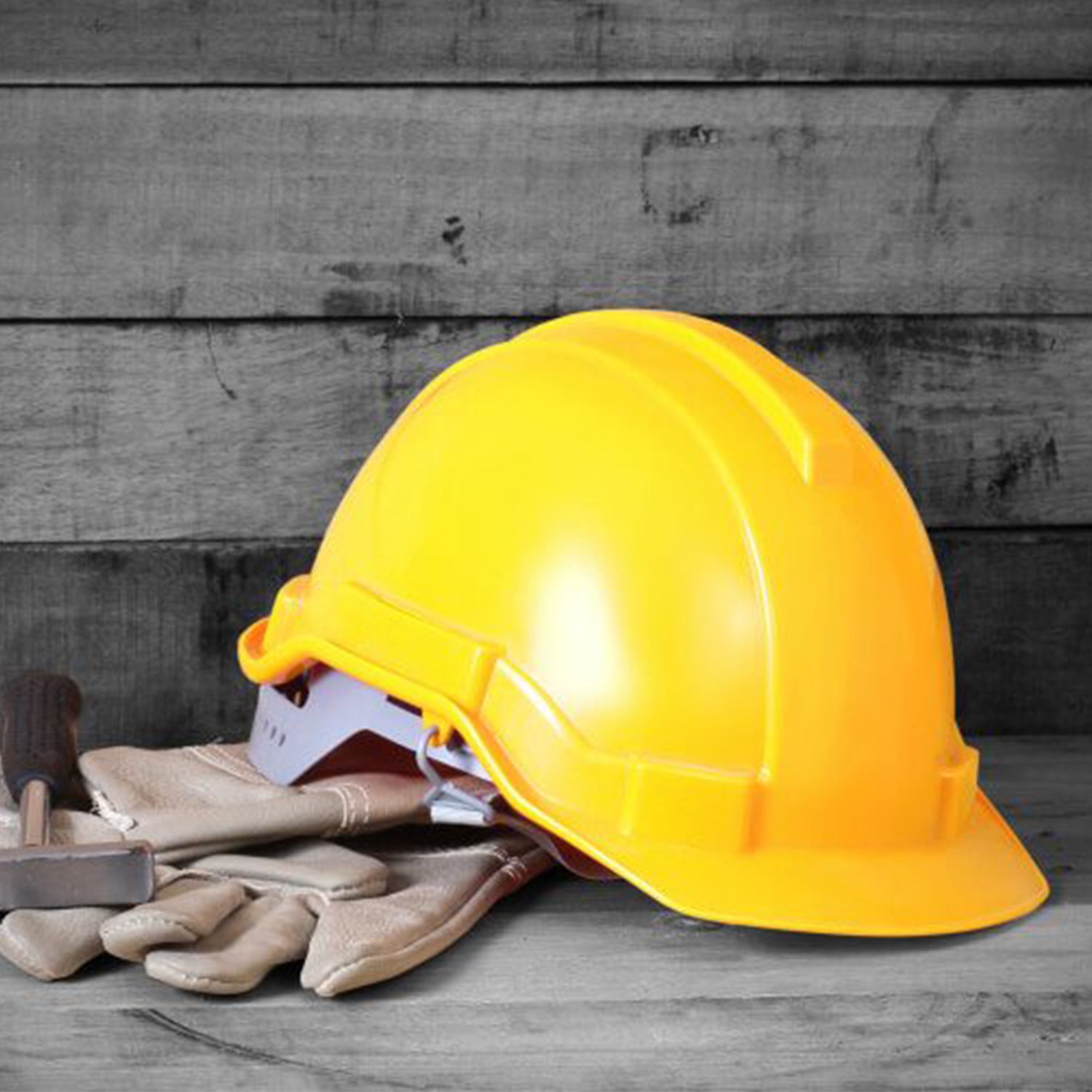 2image_58a49e4f-e375-4b37-b1a2-40ba0ee0cdd4.jpg Yellow Plastic Hard Hat Construction Cap (1Pc Only) - Image 1