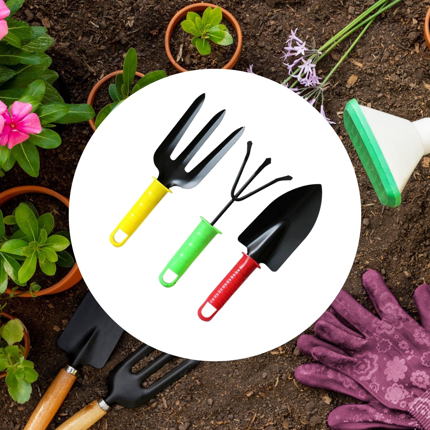 300x3005_608df5c2-b064-44ae-b30c-d8e9f7ea8b5d.jpg Colorfull Garden Tool Set Set of 3Pc - Image 1