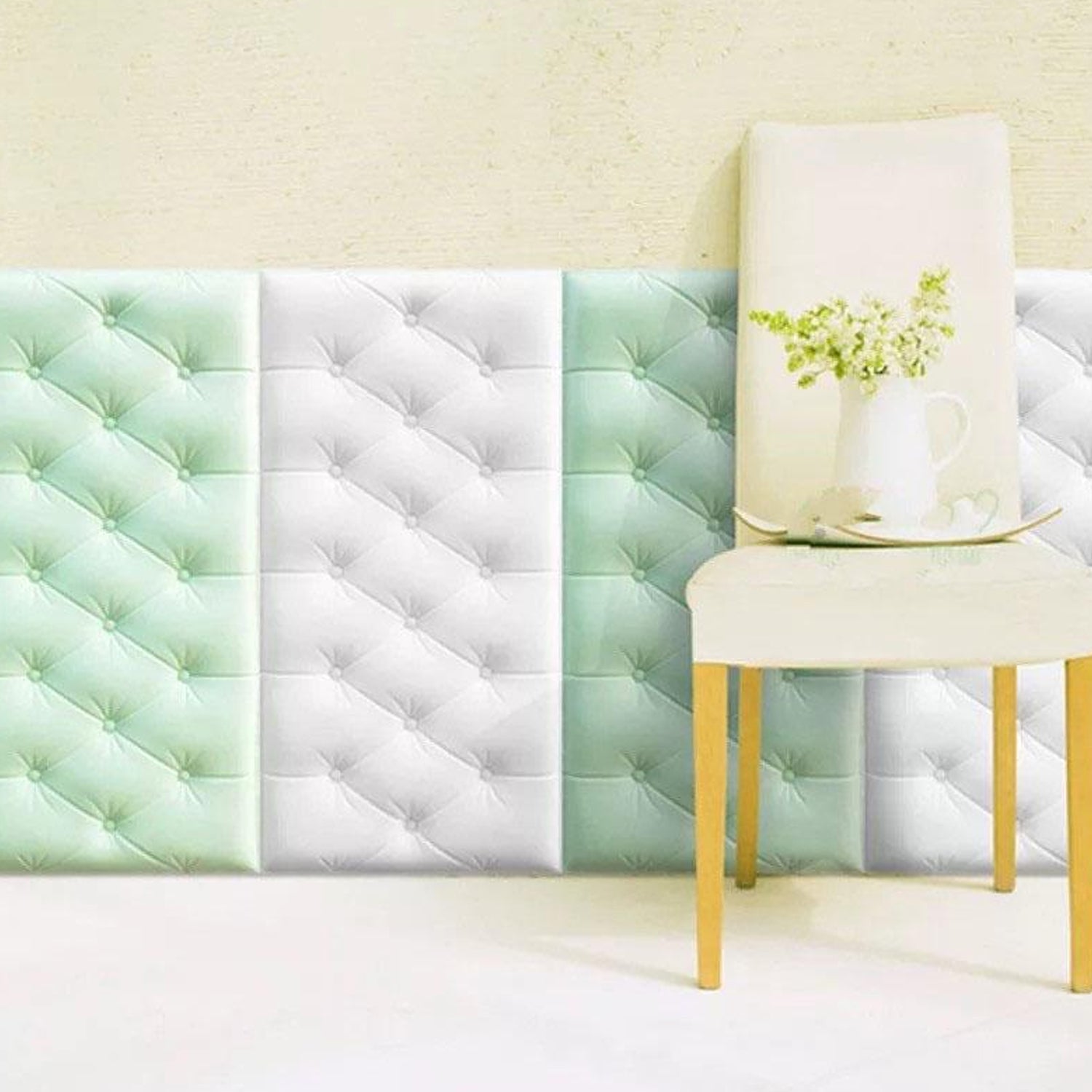 3_73c59f2c-8a67-49e4-958f-f6451071f8a7.jpg Green 3D Adhesive Wallpaper for Living Room – Self Adhesive Home Decor - Image 1