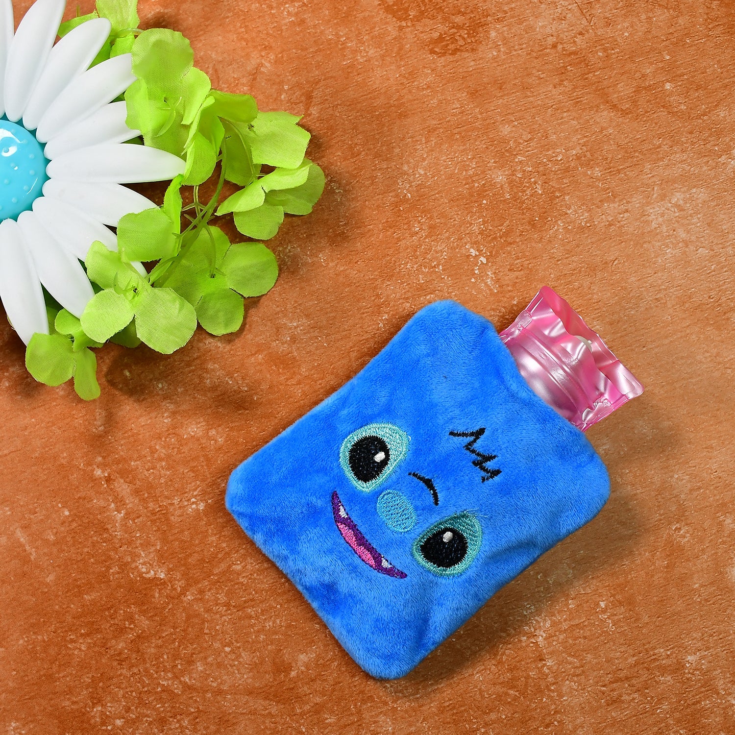 3_8997f718-e321-44d4-ad2e-b3836fcf026f.jpg Blue Stitch Hot Water Bag - Small Size with Cover for Pain Relief & Warming - Image 1