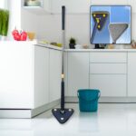Rotatable Adjustable Triangle Cleaning Mop Triangle Mop with Long Handle(1 Pc)