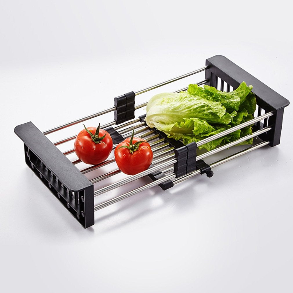 3f575524-ce72-4c02-b3c1-bccbf2482399_e9d3fe99-ddd8-42cf-b8ce-6577c860349f.jpg Stainless Steel Expandable Kitchen Sink Dish Drainer - Image 1