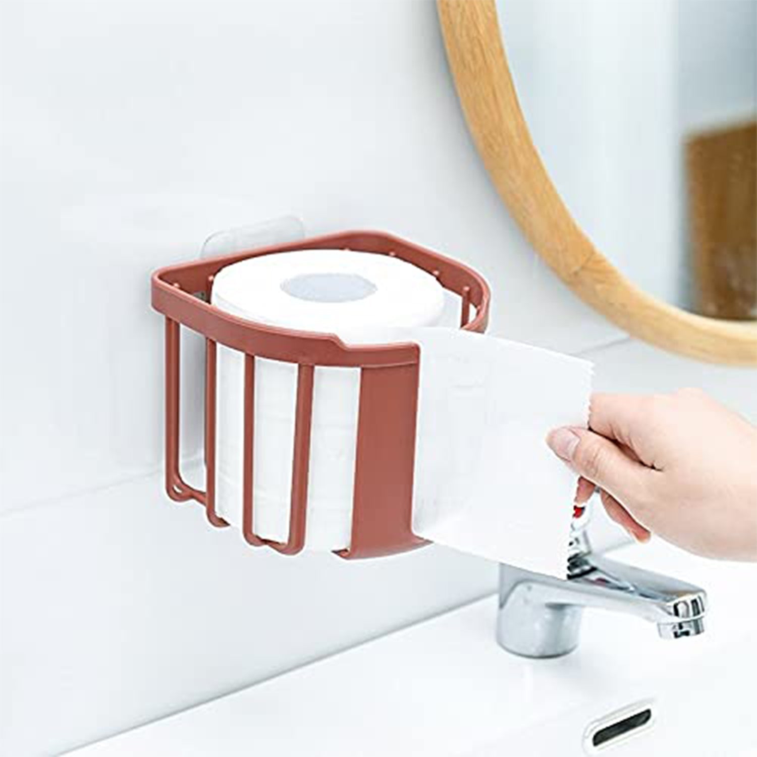3image_26fb08fc-5e18-4f12-b9a0-532a4f751675.jpg Toilet Roll Holder, Toilet Paper Holder Hanger for Bathroom and Kitchen - Image 1