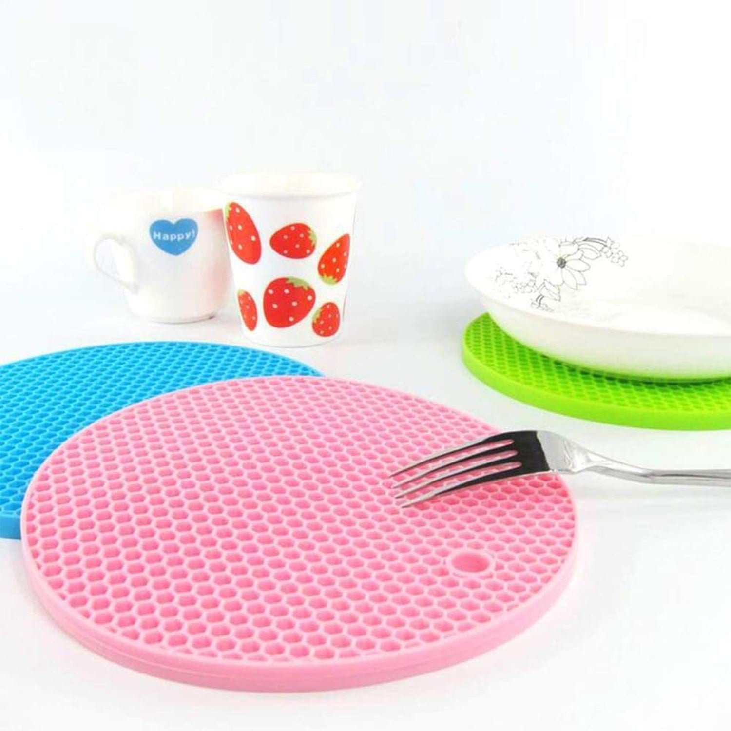 3image_2e52ae18-5ac3-461a-be19-cf1f34376adc.jpg Silicone Hot Mat – Heat-Resistant Pad for Breakfast, Lunch & Dinner Use - Image 1