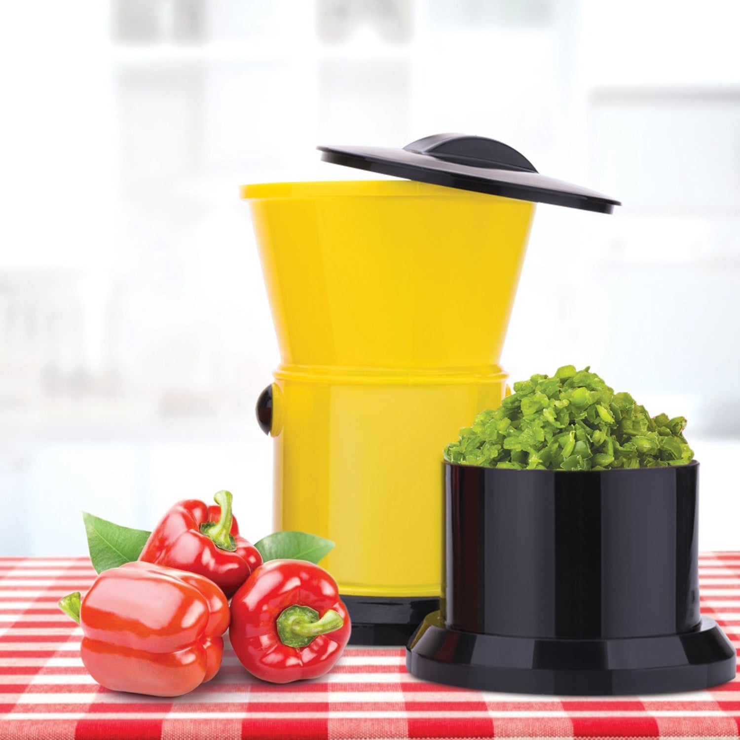 3image_664bdaad-9eb7-496a-ba02-57589c393b9e.jpg Round Chilly Cutter and grinder tool with effective sharp chopping and cutting - Image 1