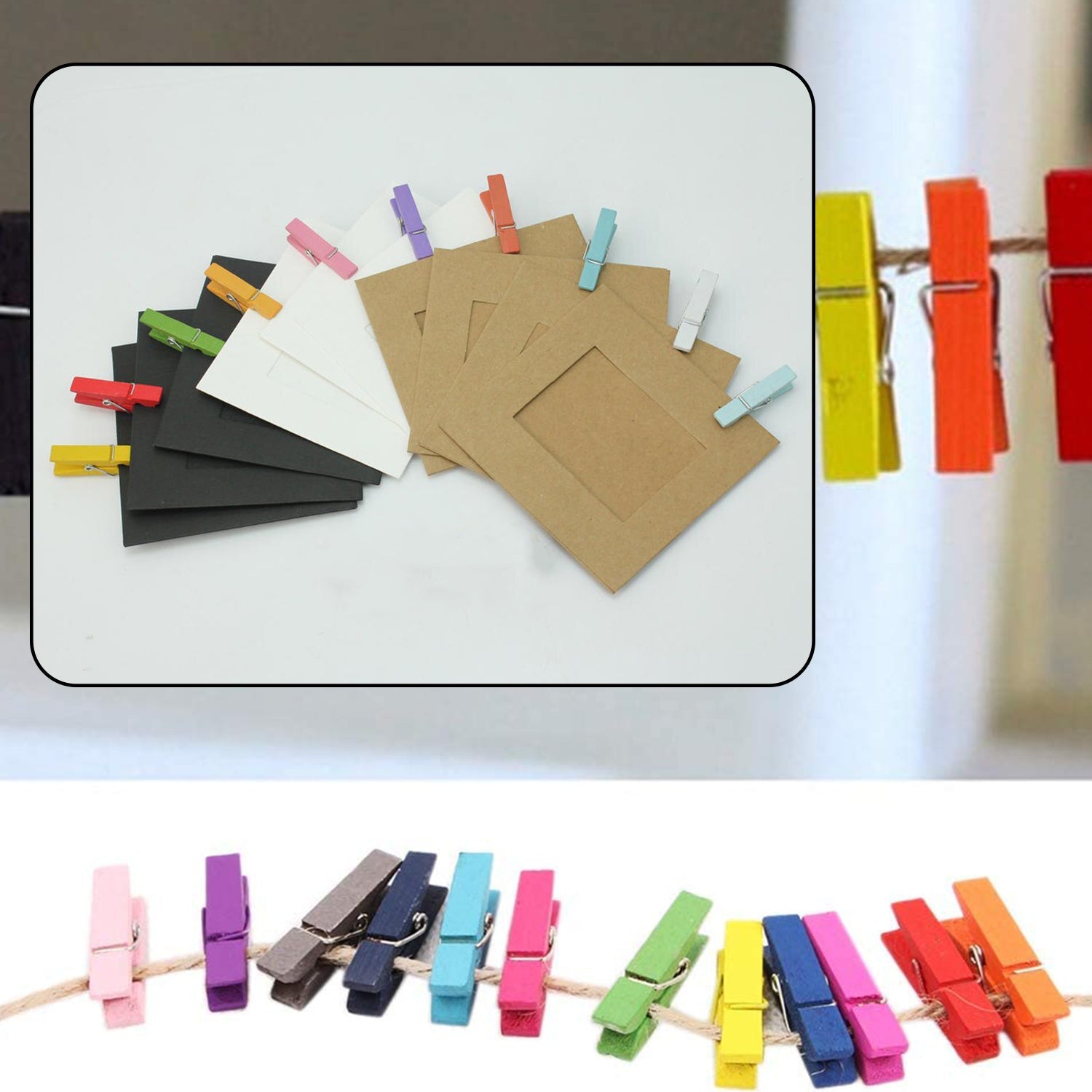 3image_8be40d3a-6e95-4f72-abb5-f8c56b8bf4c4.jpg Wooden Clips (Pack of 10) - Image 1