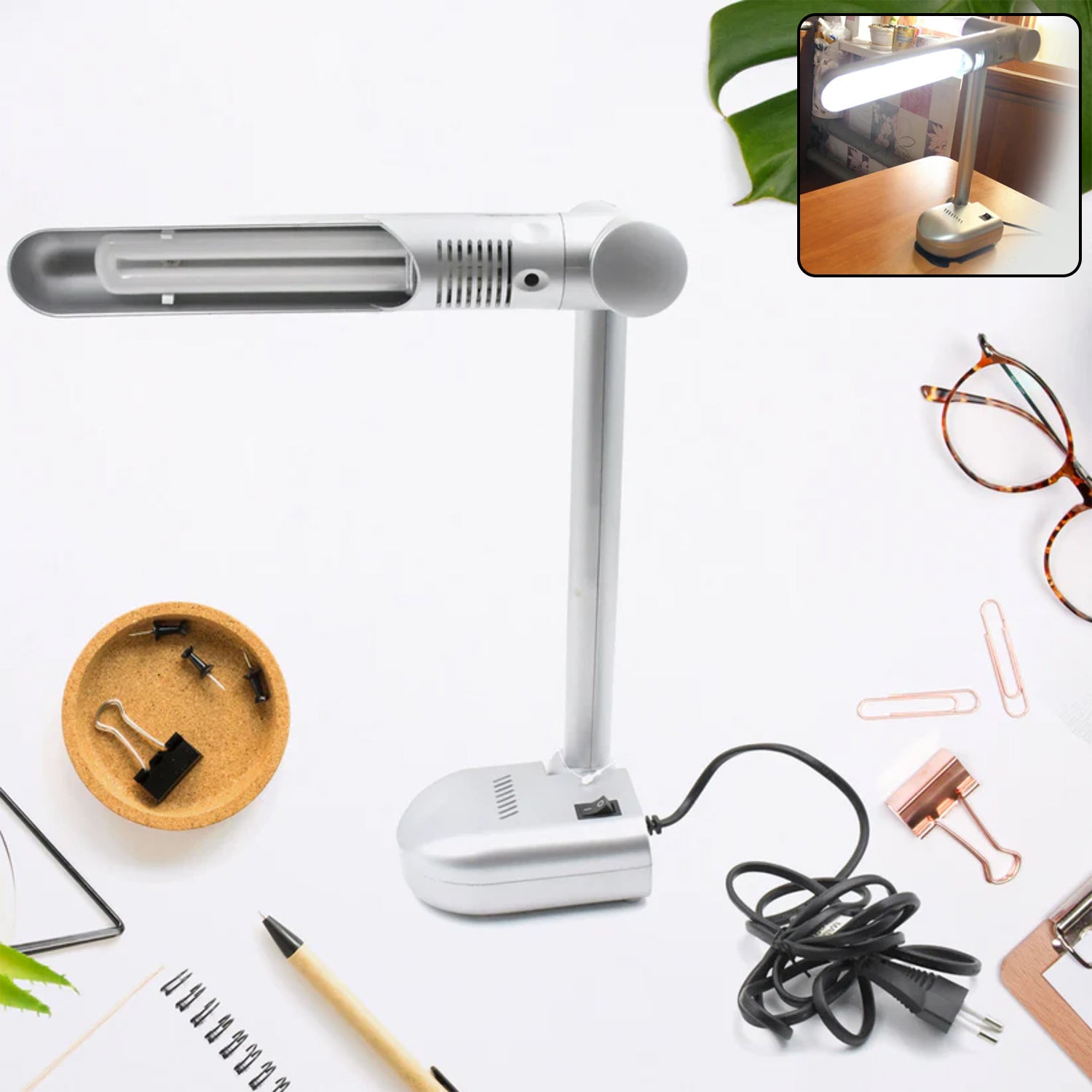 4153_led_desk_lamp_1pc.jpg Multifunctional LED Desk Lamp for Study & Office – Eye-Caring Light (1 Pc) - Image 1