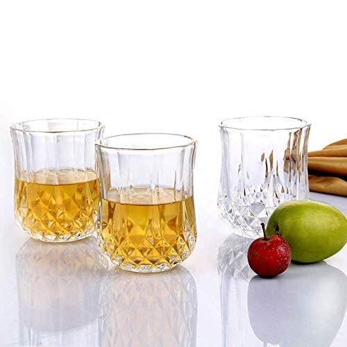 41FsGzQ9UVL.jpg Heavy unbreakable Stylish look fully Transparent Glasses Set 250 ml (6pcs) - Image 1