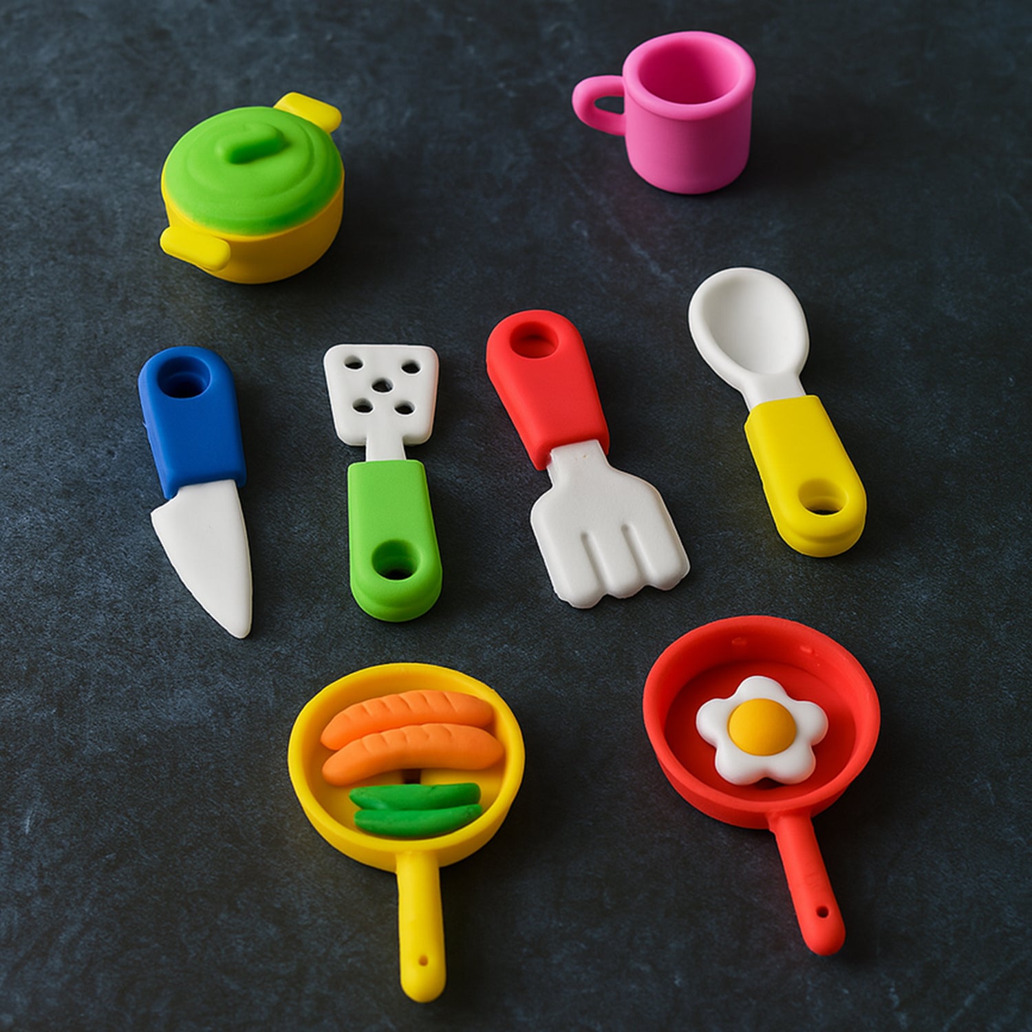 4294.jpg Fancy & Stylish Mini Erasers for Kids (8 Pc Set) - Fun Designs, Party Favors - Image 1