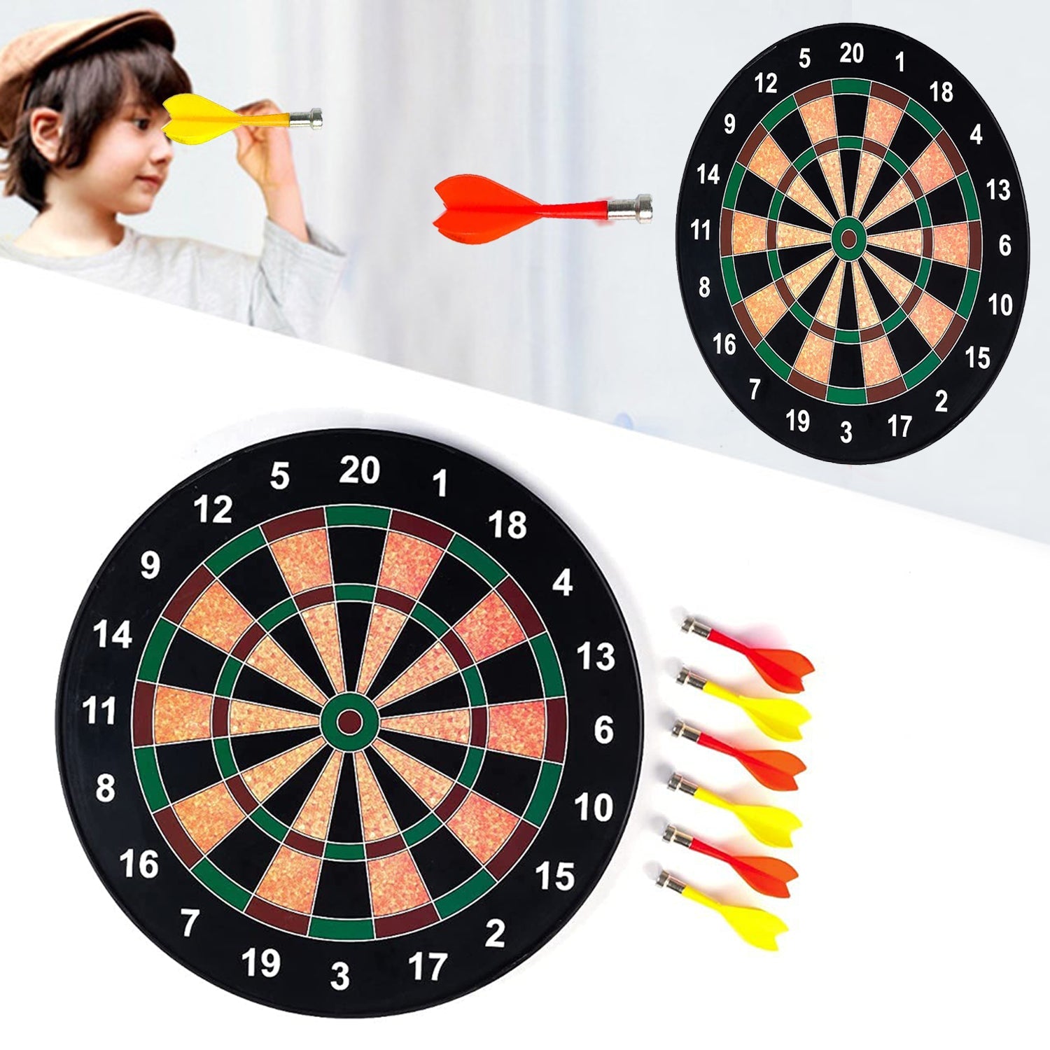 466206.jpg Portable Magnetic Score Dart Board Set - Image 1