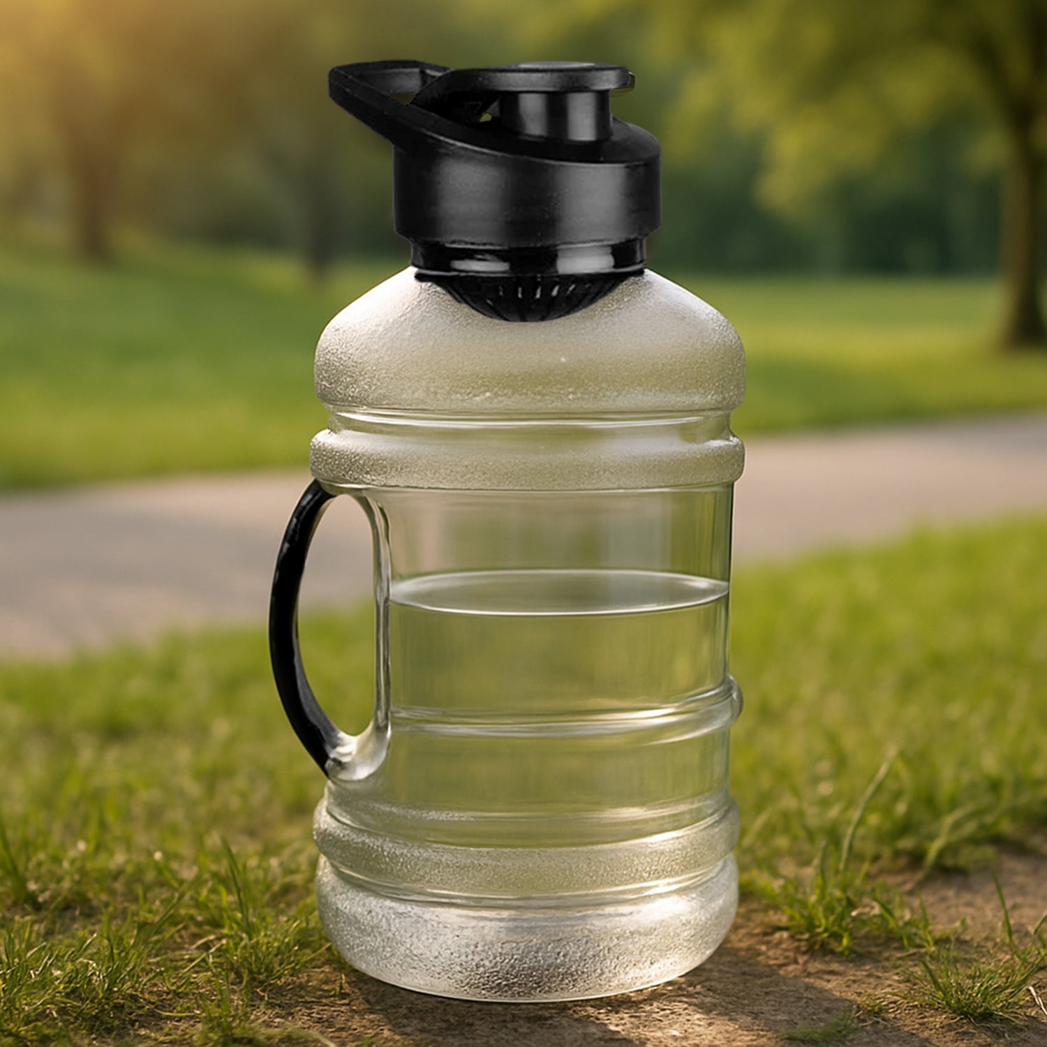4828_gallon_bottle_1500ml.jpg Sports Gym 1.5 Liters Gallon Water Bottle with Mixer and Strainer - Image 1