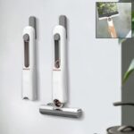Portable Self-Squeeze Short Mop, with 1 Cotton Head, Bathroom Kitchens Table