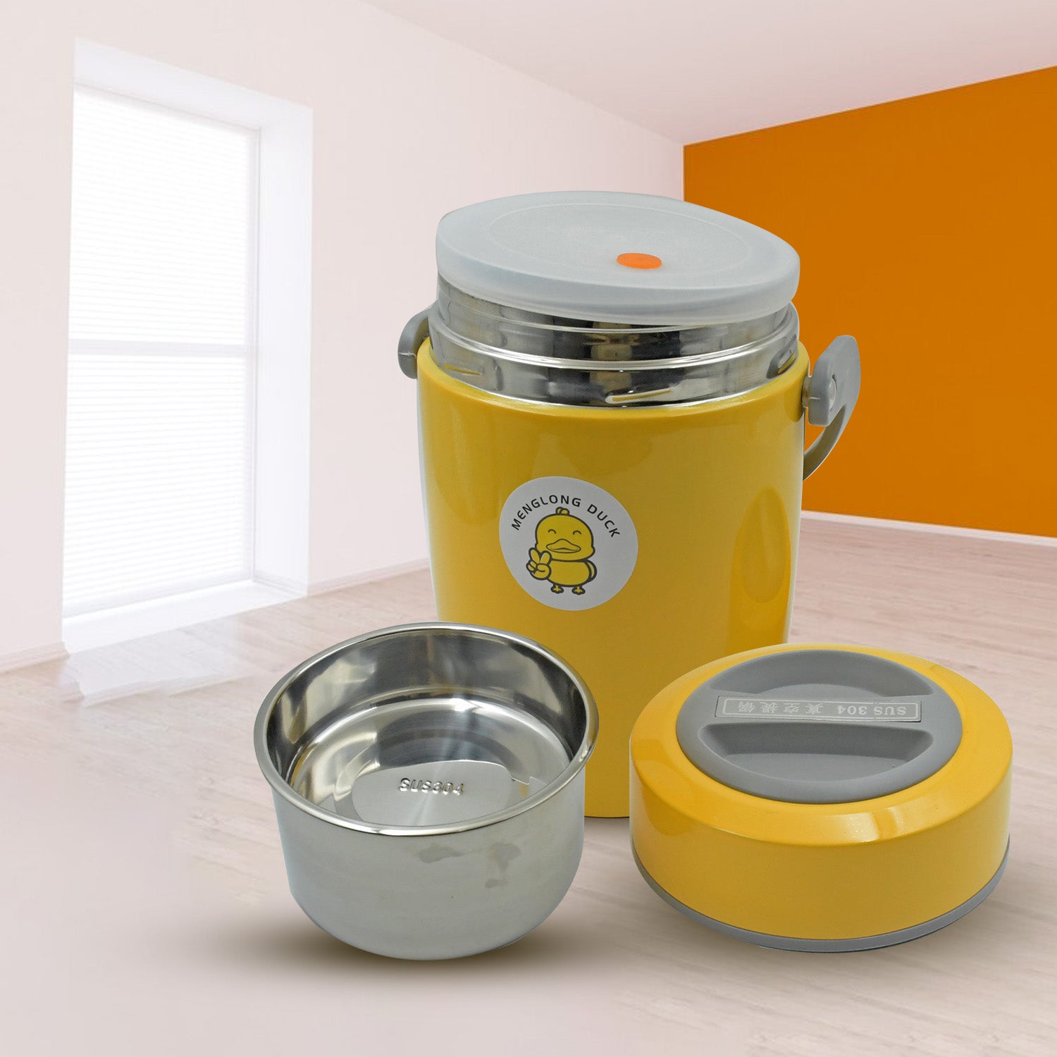 4_d92863e4-a6fd-4995-a1db-83bf67cd803b.jpg HEAVY LEAK-PROOF STAINLESS STEEL LUNCH BOX/ TIFFIN BOX, 2 COMPARTMENT - Image 1