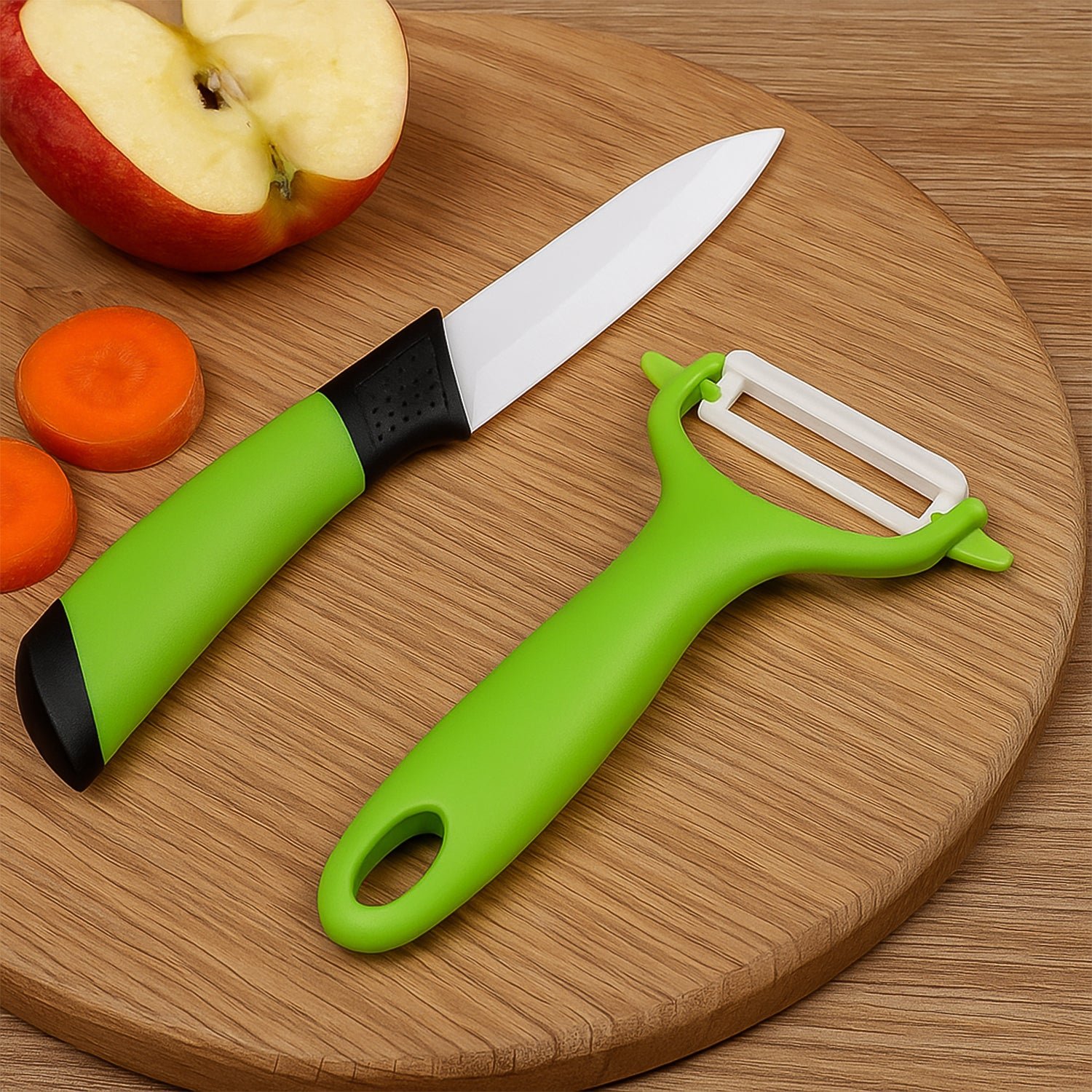 5101_ceramic_knife_set_2pc.jpg Ceramic Revolution Series Utility Knife and Peeler Gift Set - 2pc - Image 1