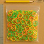 Rubber Band For Office/Home and Kitchen Accessories Item Products, Elastic Rubber Bands, Flexible Reusable Nylon Elastic Unbreakable, For Stationery, School Multicolor (1 Inch, 50 GM), Hair accessories