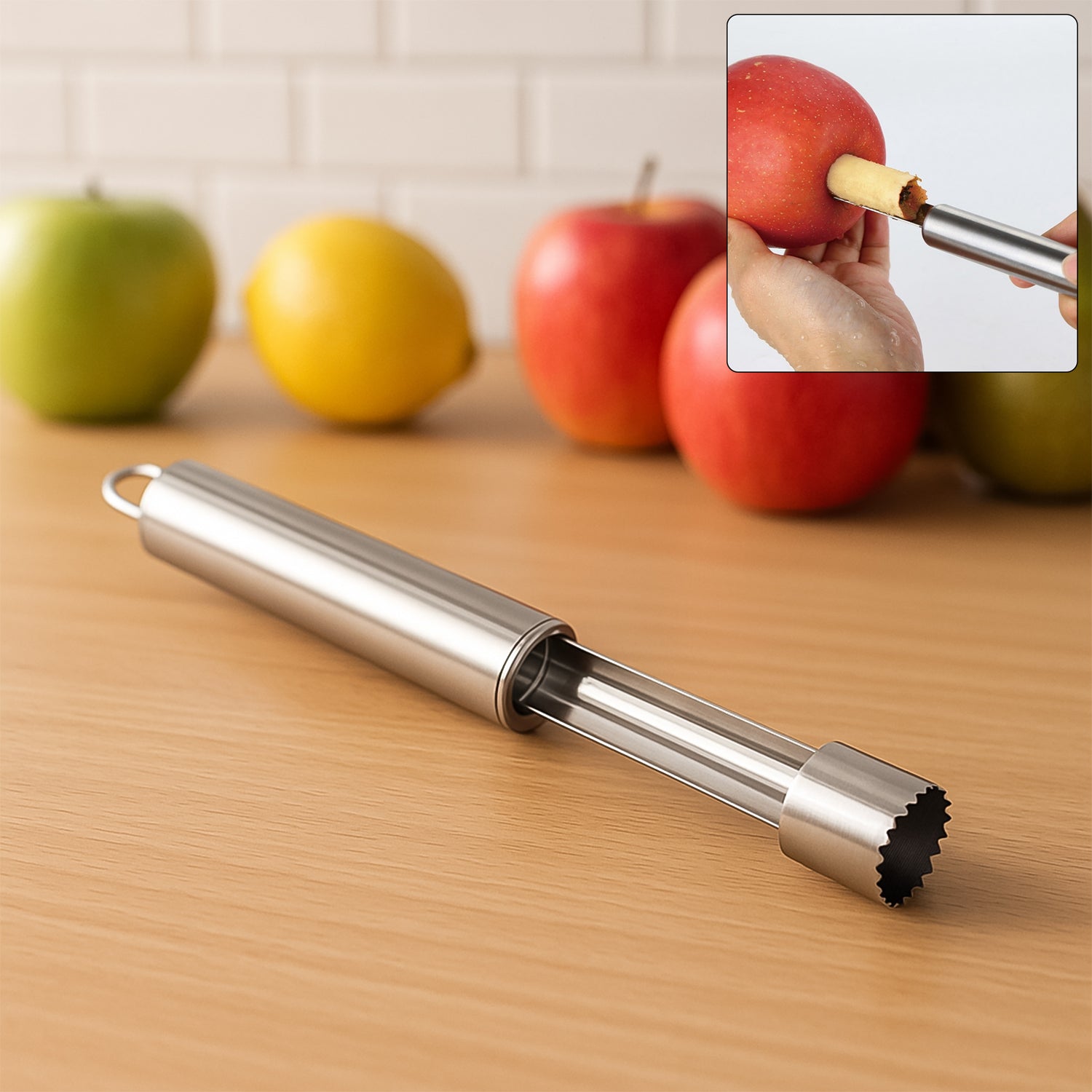 5506_fruit_corer_remover.jpg Fruit Core Stainless Steel Set, Core Remover - Image 1