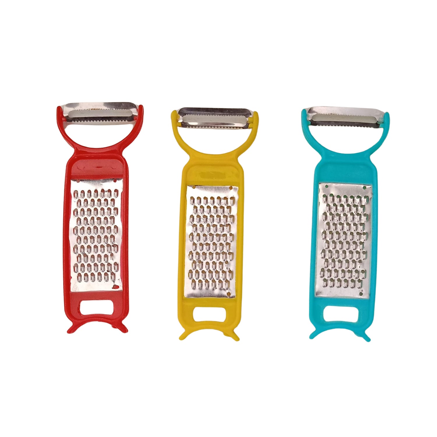 5511_096b69d7-a874-4ed1-b6a4-1ab2bb1a7e6d.jpg 3-in-1 Peeler, Grater & Cutter Set for Kitchen (12 Pc Set) - Image 1