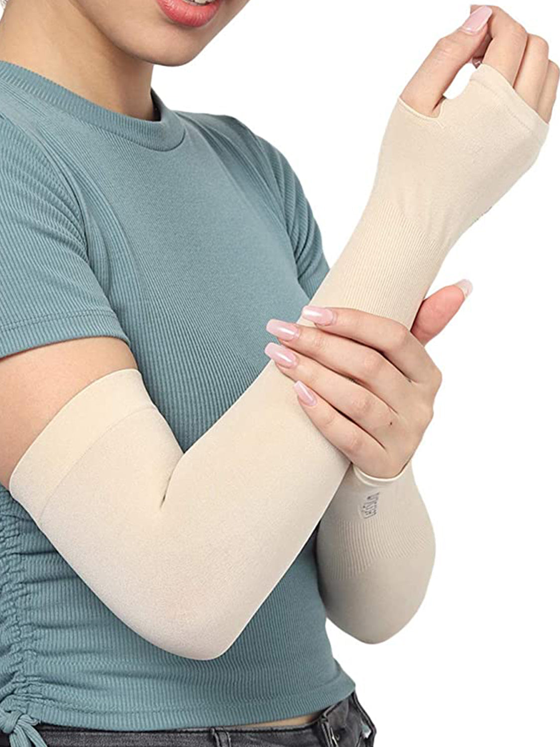 5_2f60cf02-828b-4bb8-80be-c2713ede3f05.jpg Unisex Men or Women Fieldway Arm Sleeves Gym Sports Gloves for Sun Burn - Image 1