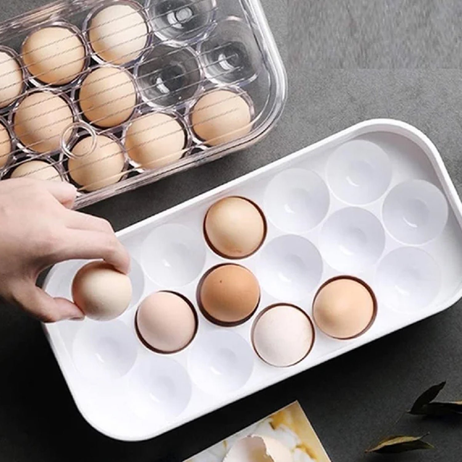 5_c499052f-eb85-4a7f-8048-d2642e72a18a.jpg 12 Cavity Egg Storage Box For Holding And Placing Eggs Easily And Firmly. - Image 1