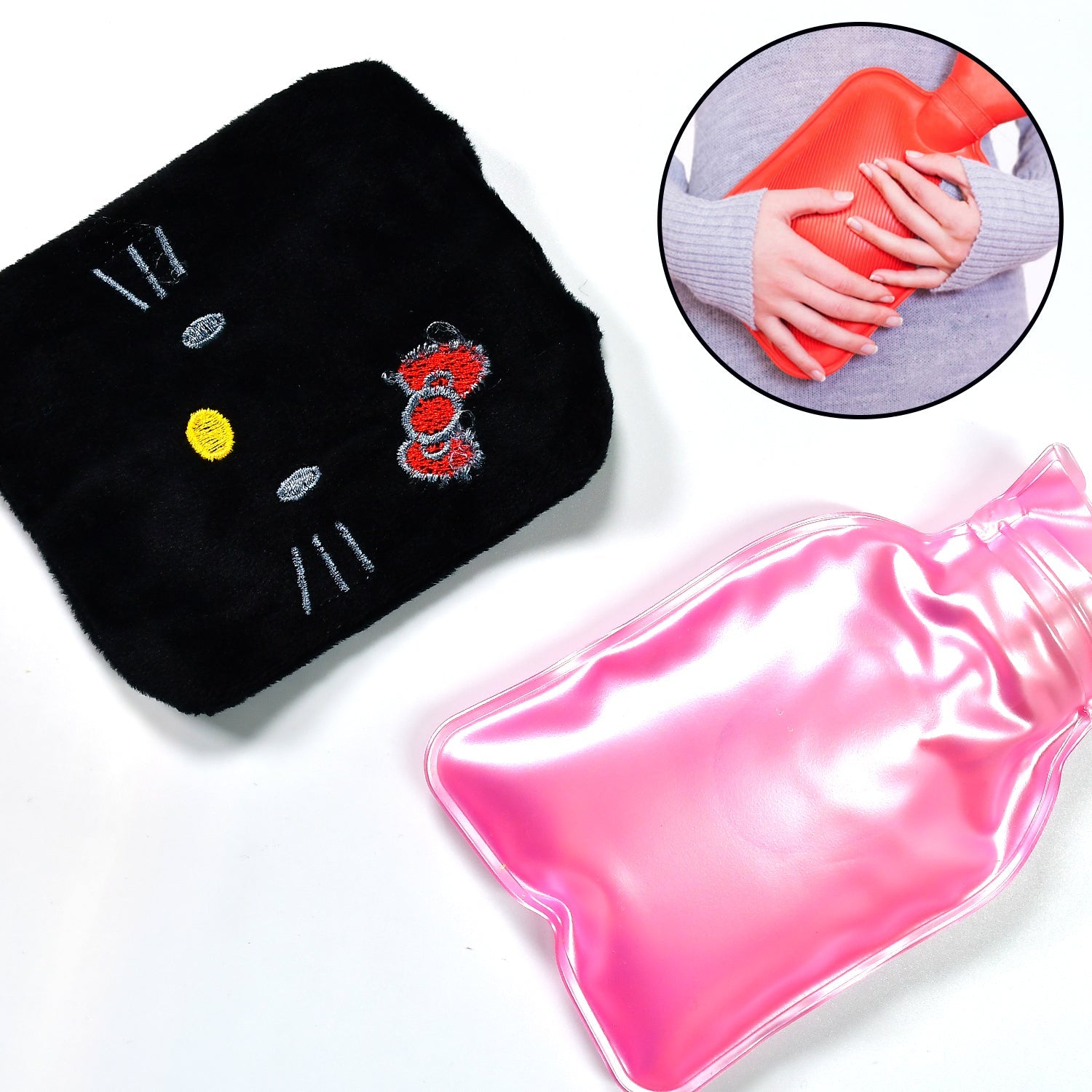 5_fb3bbb78-5483-4b1a-902a-9ca087da35ef.jpg Black Small Hot Water Bag with Cover – Pain Relief & Warmer - Image 1