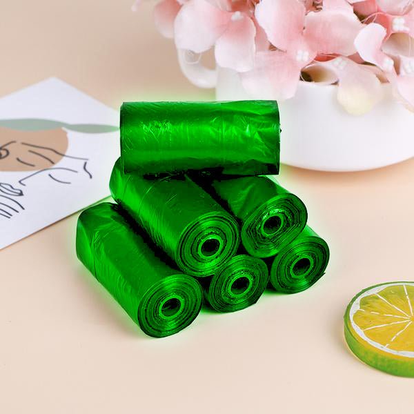 5ea7d2809a94290602718a89-13-large_grande_95753e77-1652-4a7b-9a0f-1513b45e98d6.jpg Bio-degradable Eco Friendly Garbage / Trash Bags Rolls (19" x 21") (Green) - Image 1