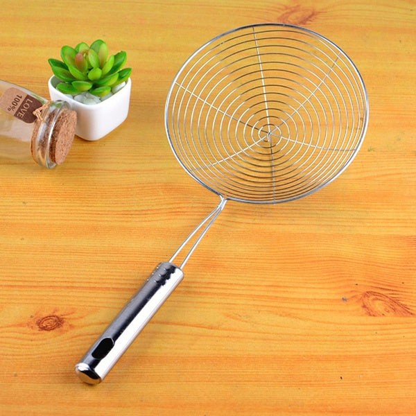 5fe9899b544d7b6d9f625535-3-large.jpg Round Stainless Steel Deep Fry / Mesh Strainer - Image 1