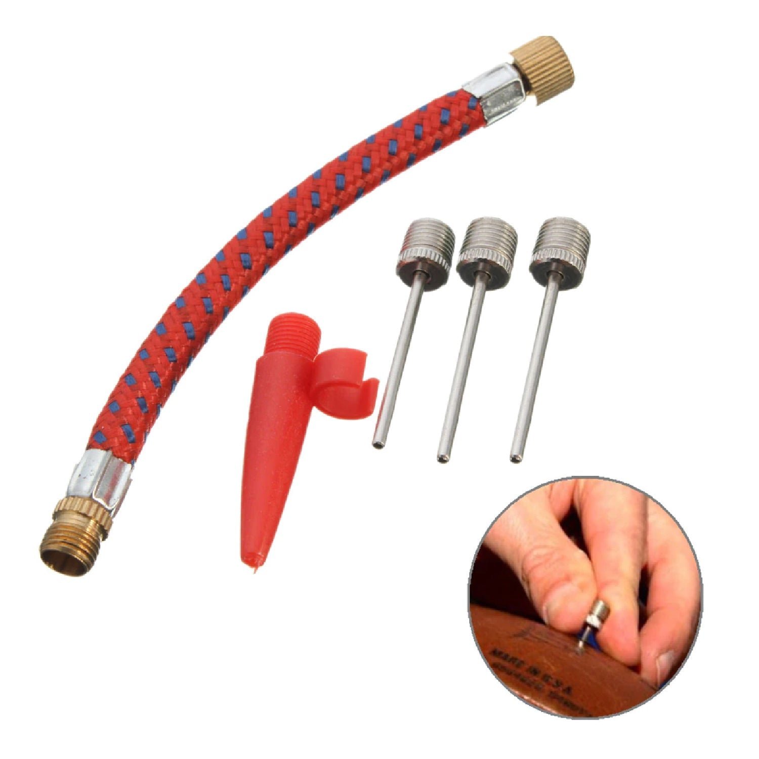 5image_997a6e65-bed0-4ef7-ba39-aff4ac5884ef.jpg Inflating Needle Pin Nozzle Basketball / Football Ball Air Pump - Image 1