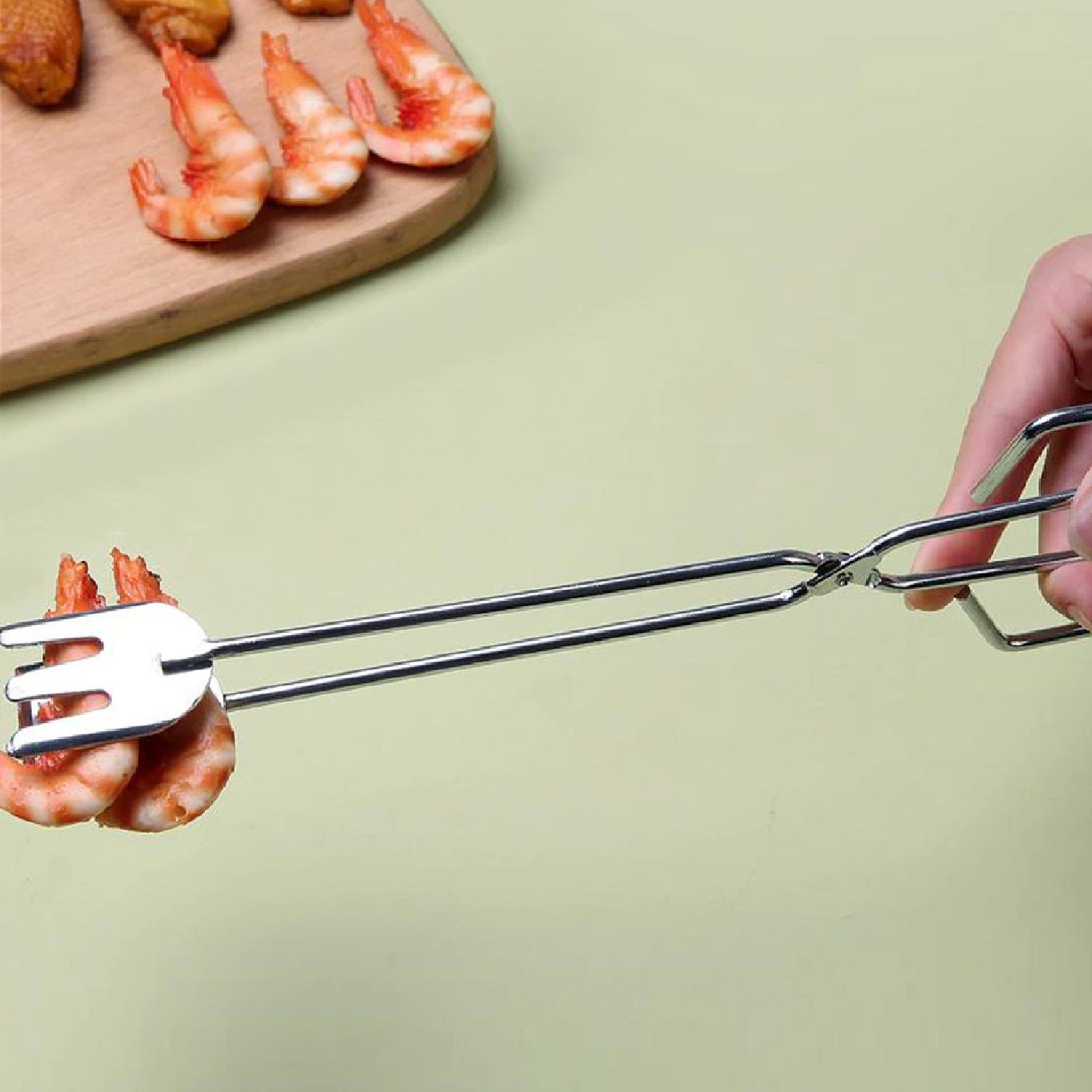 5image_fb0b7394-9ab0-4419-b272-571efb7d65f5.jpg 31cm Multi-Functional Metal BBQ Tongs for Serving (Clamp, Durable) - Image 1