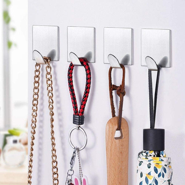60b4f378bed3cf512667c8eb-6-large_ee1c4b95-fc57-47e8-88df-e6b93686776d.jpg Heavy Duty Self Adhesive Hook Sticky (Pack of 6) - Image 1