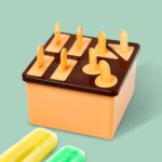 Plastic Kulfi Mold, Kulfi Molds 8 pcs Tray Ice Cream Mold (Brown Box)