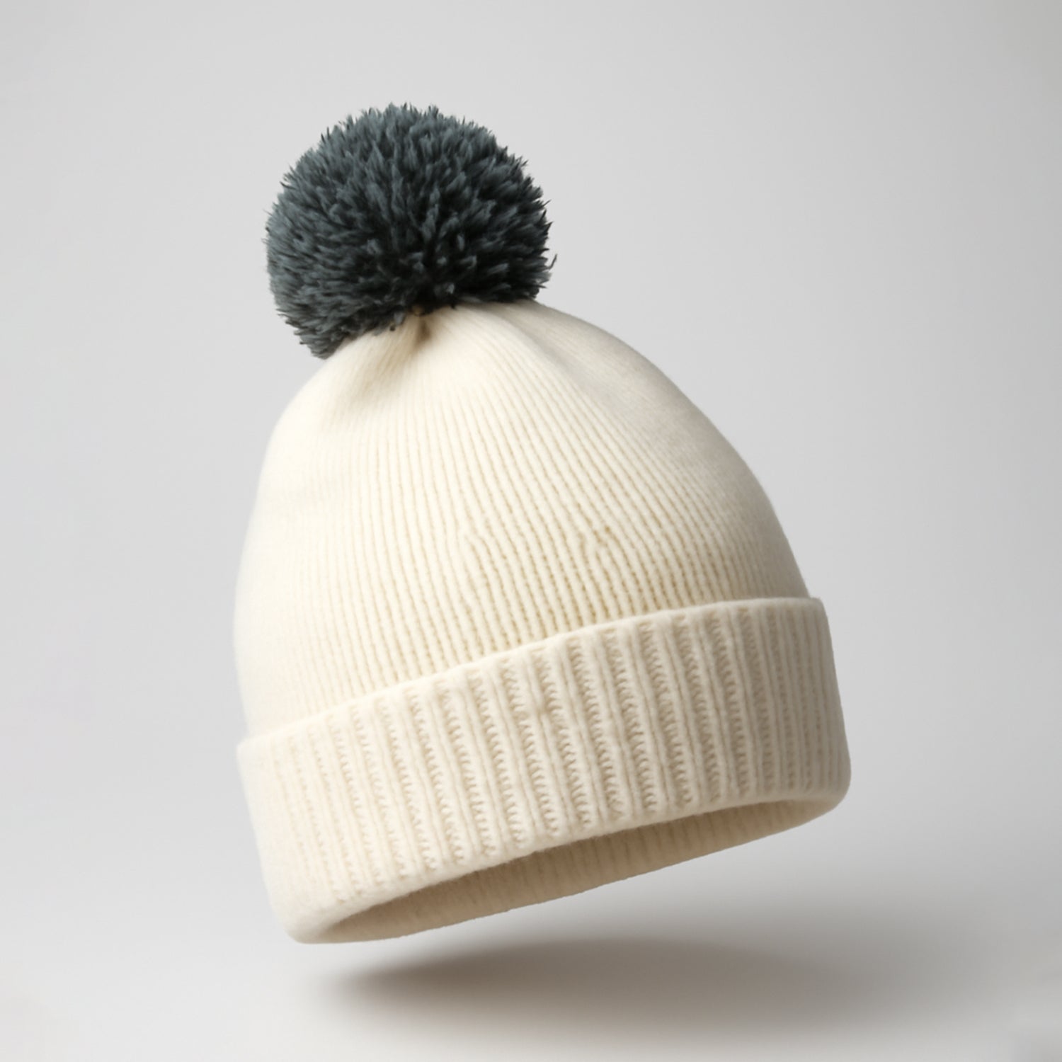 6340_cwc_winter_cap_a.jpg Men's and Women's Skull Slouchy Winter Woolen Knitted Black Inside Fur Beanie Cap. FB - Image 1