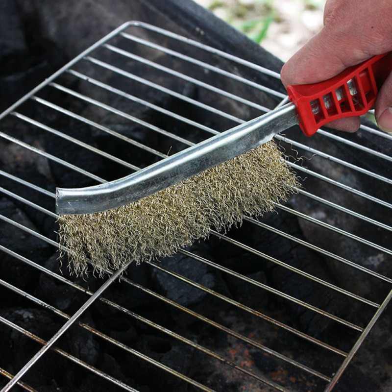 6_33a8f971-a7fc-485a-a67d-11363bd41947.jpg Stainless steel wire hand brush metal cleaner rust paint removing tool - Image 1