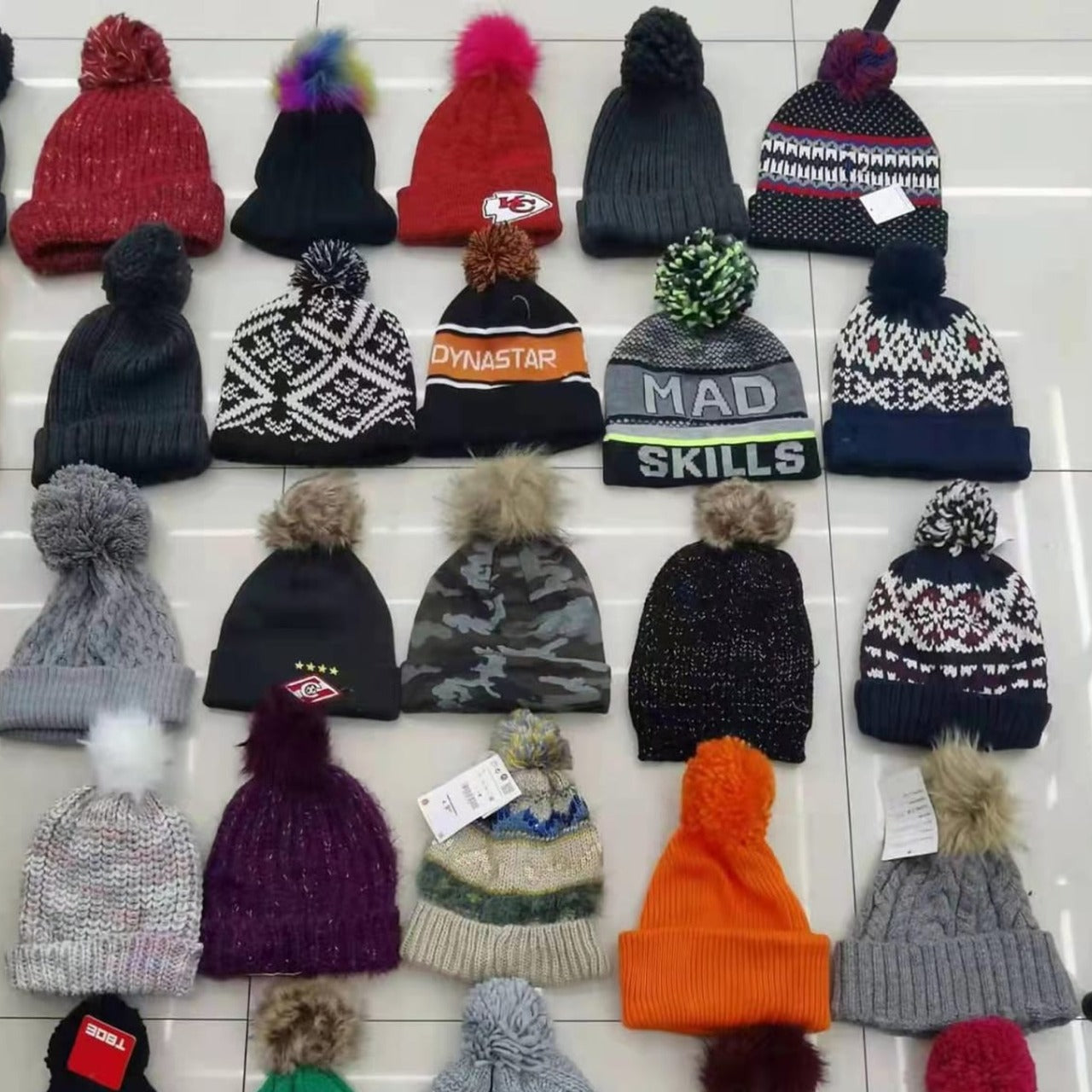 6_93da29ed-f038-4761-9105-2251cd6f230a.jpg Cap for Winter Woolen Knitted Black Inside Fur Caps - Image 1