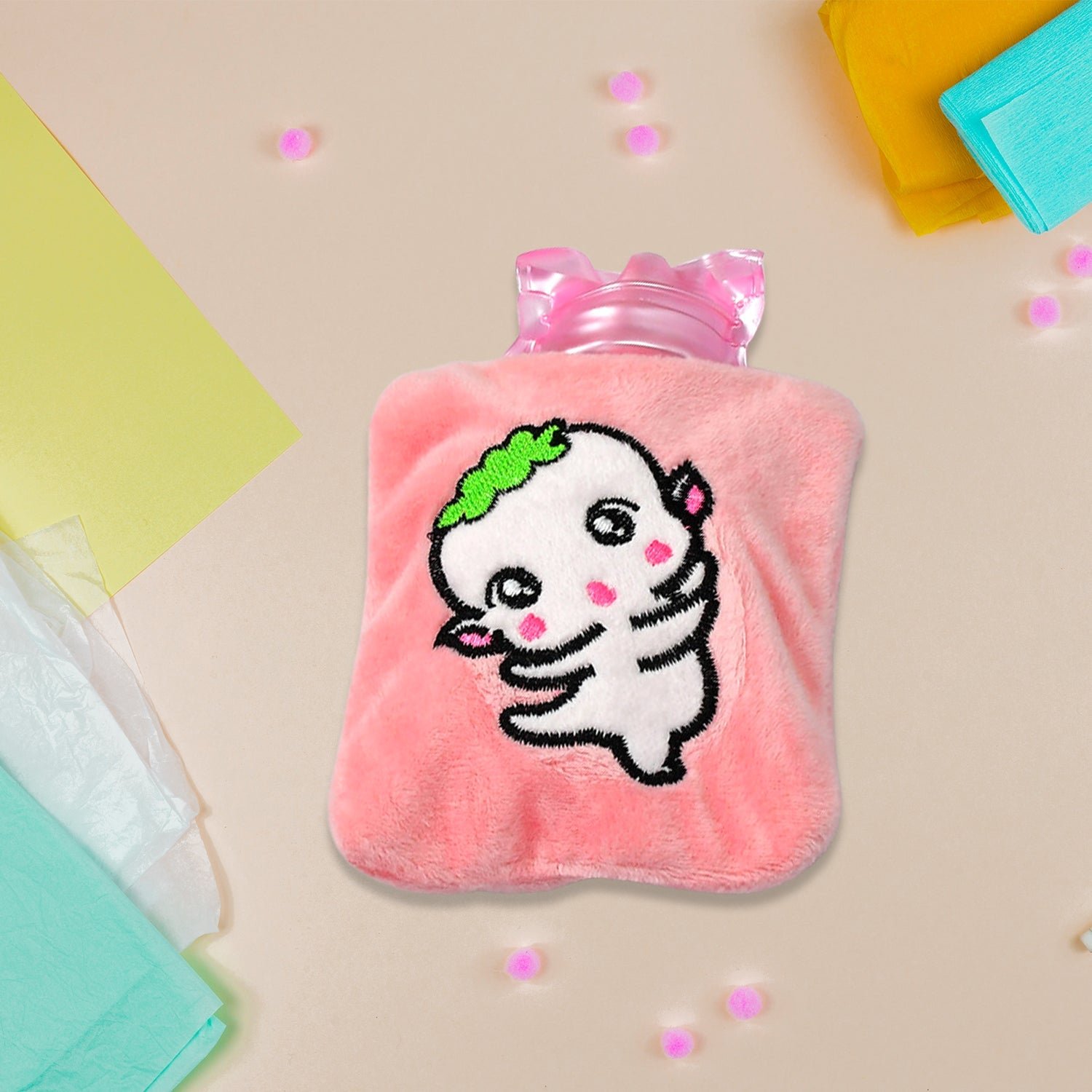 6_f2537dfe-8d2c-42f3-b4f1-bf4fa1bca289.jpg Pink Cartoon Small Hot Water Bag with Cover for Pain Relief - Image 1