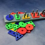Geometric Brick - 5 Angle Matching Column Blocks for Kids – Preschool Learning Toy