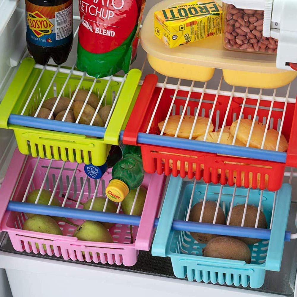 716IqEN3EvL._SL1000.jpg Virgin Freeze Storage Unbreakable Adjustable basket with Extra Storage - Image 1