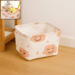 Small Foldable Storage Boxes Cubes Container Organizer Baskets Fabric Drawers Bedroom, Closet, Toys, Thick Cloth Shimmer, Home Decor Organizers Bag for Adult Makeup, Baby Toys liners, Books